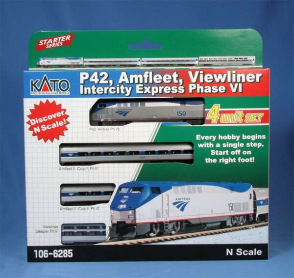 106-6285 P42 Amfleet Viewliner Express PhIV 4 cars